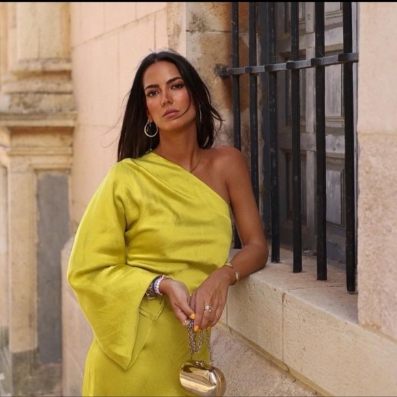 Zara Dresses Zara Asymmetric Satin Dress Poshmark